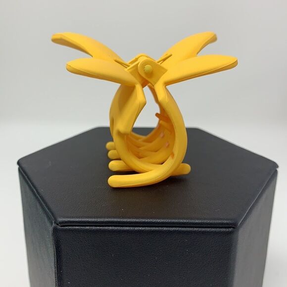 Bright Yellow Butterfly Claw Hair Clip - Picture 6 of 6